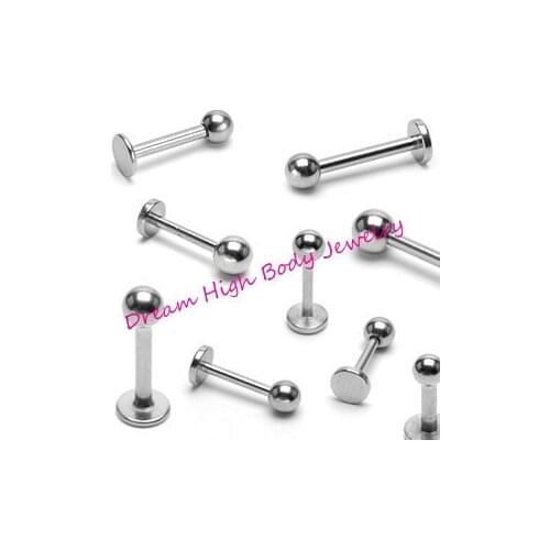 Lip Stud Labret Ring 16g 316l Surgical Steel Body Piercing Jewelry Ear Stud Barbell Bar Ball High Quality Eyebrow For Women