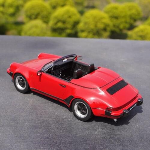 Red/blue 1:18 KK 911 car model 3.2 Speedster 1989 Diecast alloy vehicle car model for collection