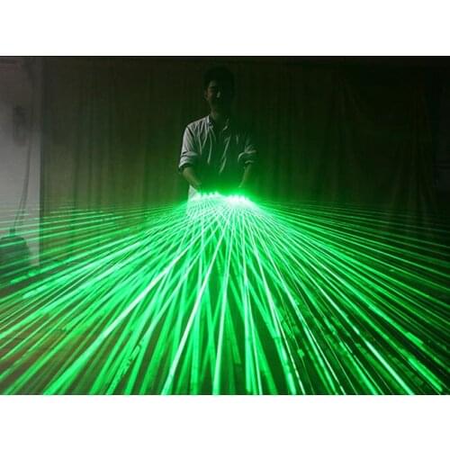 Laser gloves Nightclub performance props 4 Light a pair Bar dance DJ gloves