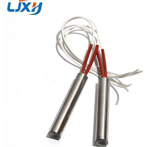 LJXH 2PCS 15mm 80~150mm Cartridge Heaters 110V/220V/380V Cylindrical 304SUS Tube 380/400/480/580/700W Electric Heating Element