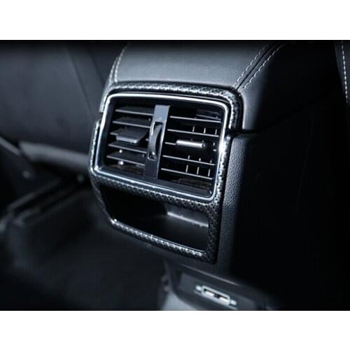 For Skoda Kodiaq 2017 2018 2019 ABS Matte Interior Accessories Armrest Box Rear Air Conditioning Vent Cover Strip Decorative