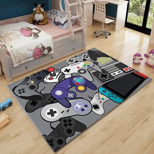 Cartoon 3D Printed Childrens Rugs Soft Flannel Home Decor Carpet Kids Play Mat Child Room Game Carpets for Living Room Area Rug
