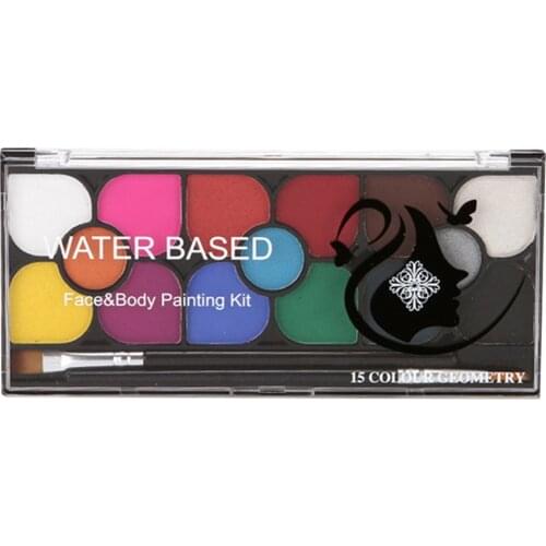 Face Paint Kit for Kids Adults, Water Based Paints, Halloween Makeup Kit, Professional Face Paint Palette Safe for Face Painting