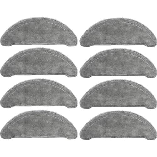 8Pcs Replaceable Mop Cloths Accessories Sets Parts for Roidmi EVE Plus Robot Vacuum Cleaner