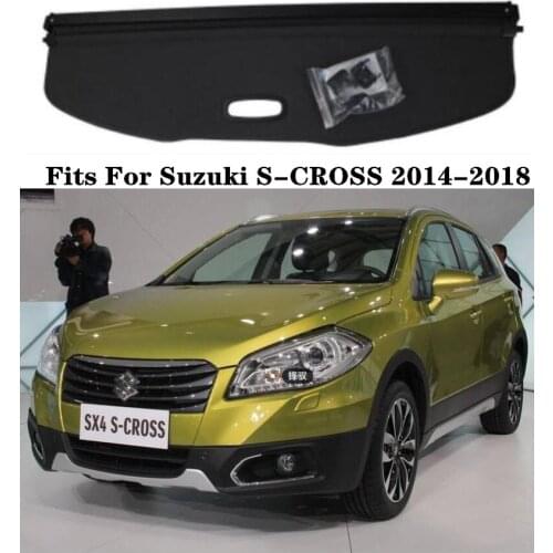 High Qualit Car Rear Trunk Cargo Cover Security Shield Screen shade Fits For Suzuki S-CROSS 2014-2018(black, beige)