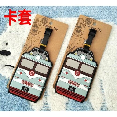 Train Anime Travel Accessories Luggage Tag Suitcase ID Address Portable Tags Holder Baggage Label Gifts New