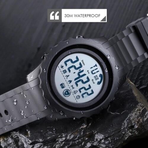 SKMEI 1626 Mens Smart Digital Watch Creative Fashion Watch 30M Waterproof Bluetooth Watch montre homme 1626