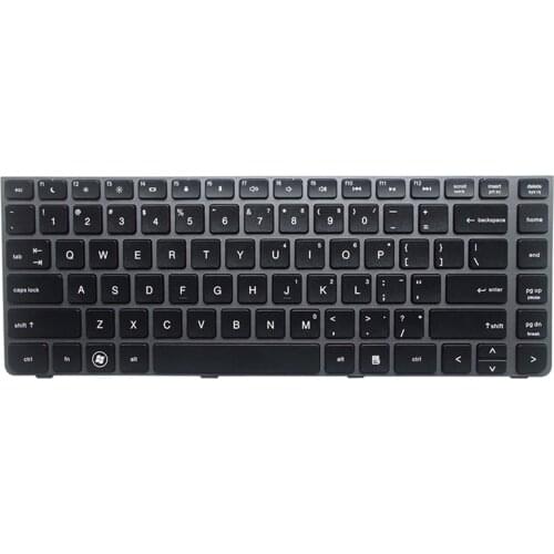Replacement US English Silver Frame Keyboard for HP Probook 4330s 4430s 4431S 4435 4436