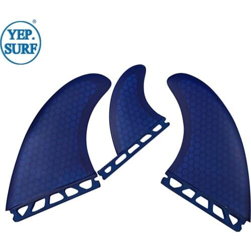 Sup Board Blue Color T1 Fiberglass Honeycomb Fins Surfboard Fin Free Shipping