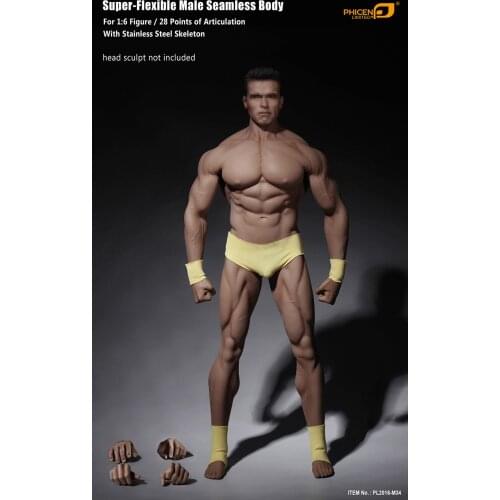TBLeague TOYS M34 Super-Flexible Male Seamless Muscular Body w/ Steel Skeleton 1/6 (NO HEAD)