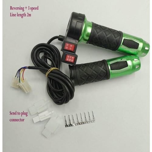Twist throttle with forward reverse switch+3speed/cruise switch rolling handlebar electric bike scooter MTB tricycle parts