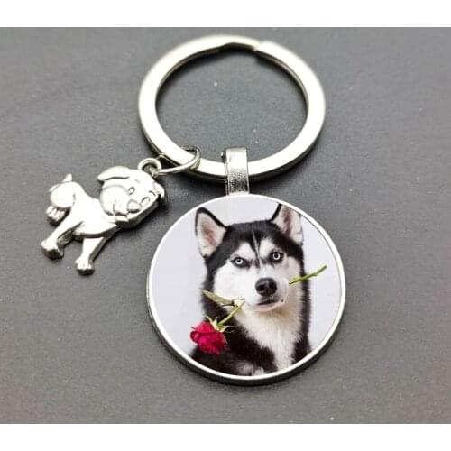Funny Erha Cartoon Picture Alloy Keychain Personality Pendant