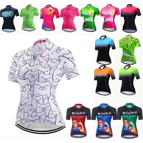Cycling Jersey Women Bike Shirts Maillot Ropa Ciclismo Summer Short Sleeve MTB Road Pro Biking Bicycle Clothing Tops Maillot