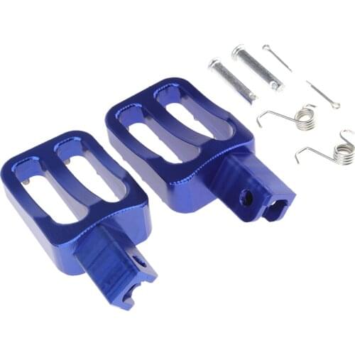 1 Pair CNC Racing Footpegs Foot Rest for Honda XR50, CRF50,SDG,Xtreme Blue