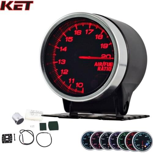 2 Inch 52MM Smoke Lens Wideband Air Fuel Ratio Gauge Meter With Electronic Sensor