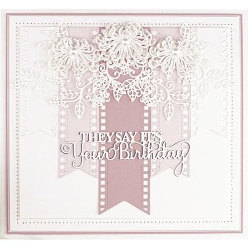 3Pcs Bookmark Label Metal Cutting Dies Decorative DIY Scrapbooking Craft Embossing Paper Cards Album Stencils Dies