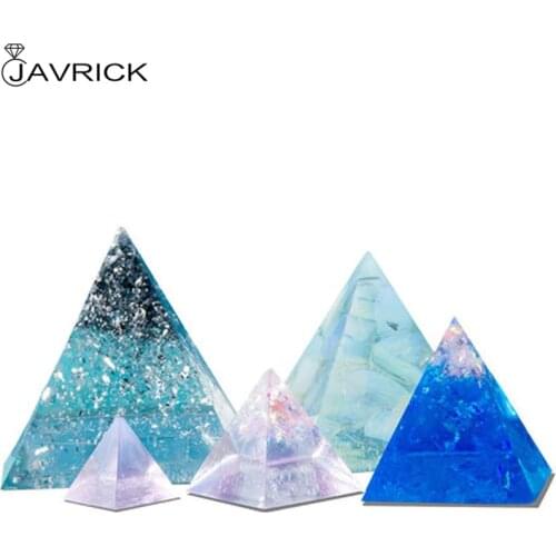 5Pcs/Set Pyramid Silicone Molds Resin Casting Mold Orgone Pyramid Mold Jewelry Tools