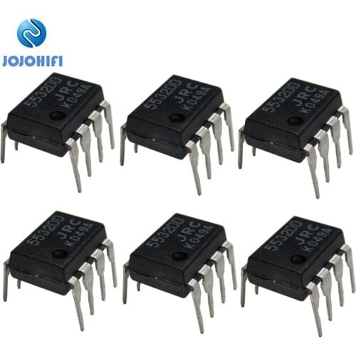 6pcs-42pcs Original JRC5532DD/NJM5532DD DIP8 Fever Low Distortion Low Noise Precision Dual op Operational Amplifier Super NE5532
