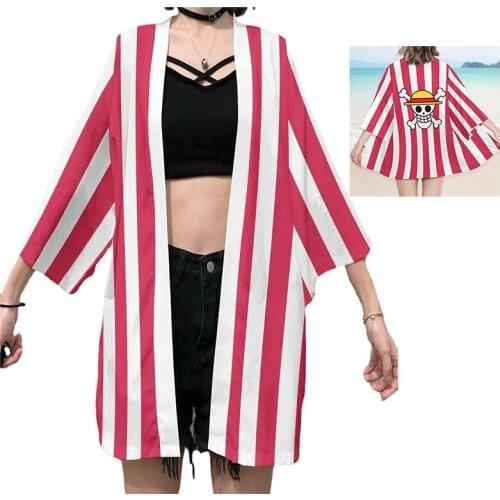 Anime ONE PIECE Haori Portgas D Ace Cosplay Costumes Monkey D Luffy Four Emperor Edward Newgate Kaido Logo Cloak Kimono Party