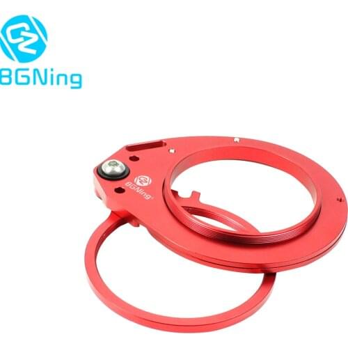 BGNing M67 Thread 67mm Red Swing Macro Lens Flip Adapter Mount Clamp Diving Filter for DSLR Underwater Waterproof Housings Case