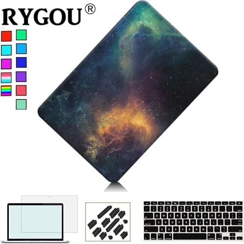 Print Laptop Case for MacBook Air Pro Retina 11.6 12 13.3 15.4 inches for New Mac Book 13 15 with Touch Bar +Keyboard Cover+Gift
