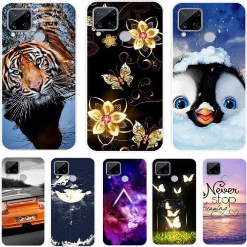 For OPPO Realme C15 Case Silicone Soft Wolf Lion Phone Case for OPPO Realme C15 Cover Realme C 15 TPU Bumper RealmeC15 6.5 Coque