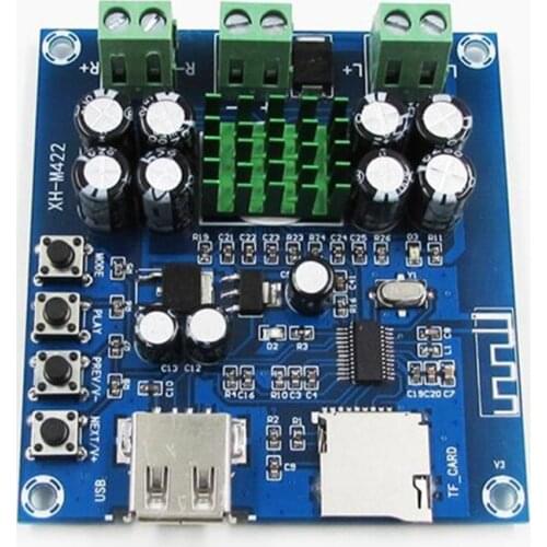 DC12-24V TPA3116D2 50W + 50W Bluetooth 4.0 amplifier board With Bluetooth U disk TF card player XH-M422