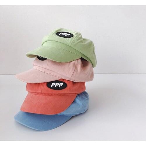 Children Baseball Caps Autumn New Outdoor Girl Sun Hat Macaron Solid Color boys Octagon Cap Hip Hop Kids Baby Snapback Hats