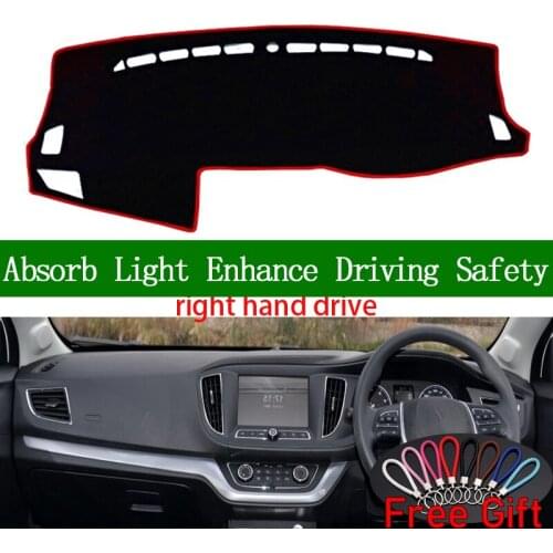 For ROEWE 360 2015 2016 2017 2018 Right Hand Drive Dashboard Cover Car Stickers Sun Shade Dash Mat Carpet Interior Accessories