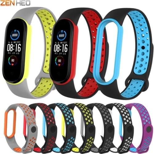For Xiaomi Mi Band 5 Silicone Wrist Band Replacement Bracelet Strap For Xiaomi Mi Band 5 Wristband