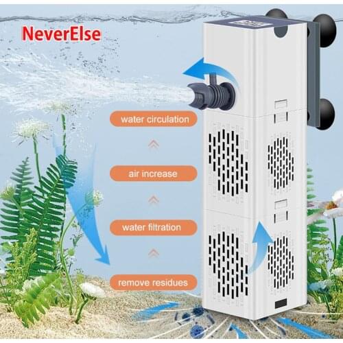 Aquarium Filter Pump 4 In 1 Fish Tank Submersible Air Oxygen Internal Pump aquarium air pump Wave pump powerhead 110V 220-240V