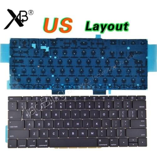 New A1708 Keyboard Backlit US Backlight for Macbook Pro 13" Retina A1708 US USA English Keyboard MLL42 MPXQ2 Late 2016 Mid 2017