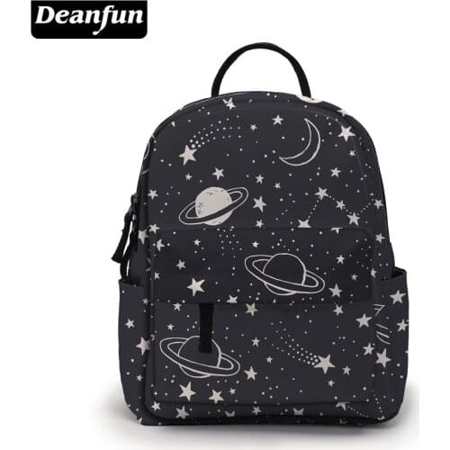 Deanfun Mini Backpacks For Girls Printing Astronomy Cosmos Galaxy Small Backpack Women Cute Kids Backpack School Bags DMNSB-32