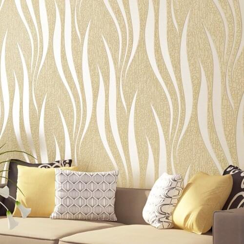 Papers 3 D Wall Modern Home Decor Abstract Stripe For Embossed Wave Suede Leather Wallpaper For Living Room Walls Papier Peint
