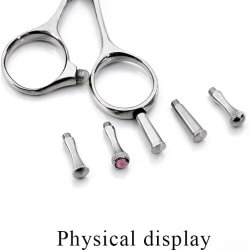 Hair Salon Scissor Parts Removable Finger Rest For Hair Scissors Tail Nail Clavo De Cola Styling Accessory 10pcs M:2.5*0.5mm