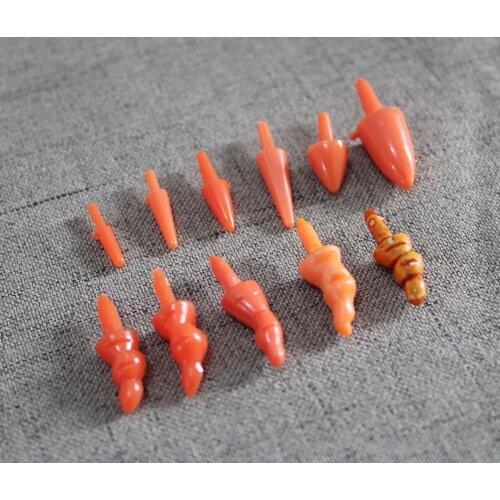 550pcs/lot 16/18/20/27/28/25/26/23mm snowman nose plastic toy nose(no washer) for diy findings size option
