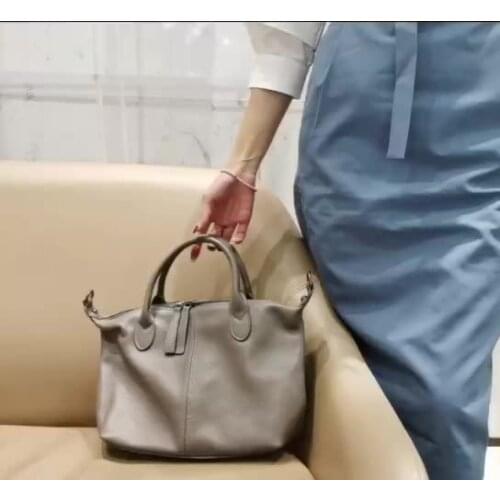 OUSSON 2021 New Design Soft Leather Large Capacity Crossbody Bag Exquisite Female Handbag Fashion One-Shoulder Bag For Woman