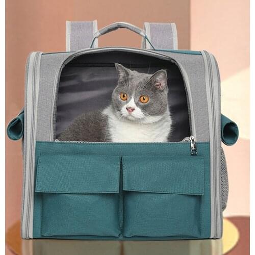 Pet Bag Breathable Cat Carrier Portable Outdoor Travel Bag Double Shoulder Pet Carrier Backpack For Puppy Kittens Pet Supplies