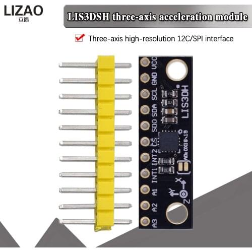 LIS3DH Triaxial Acceleration Temperature Sensor Three Converters Motion Accelerometer Module Development Board Replace ADXL345