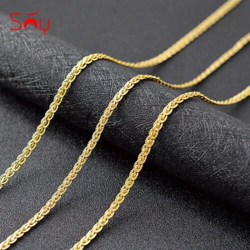 Sunny Jewelry Vintage Jewelry Link Chain Necklace Copper Necklace For Women Dubai Fashion Jewelry For Wedding Jewelry Findings