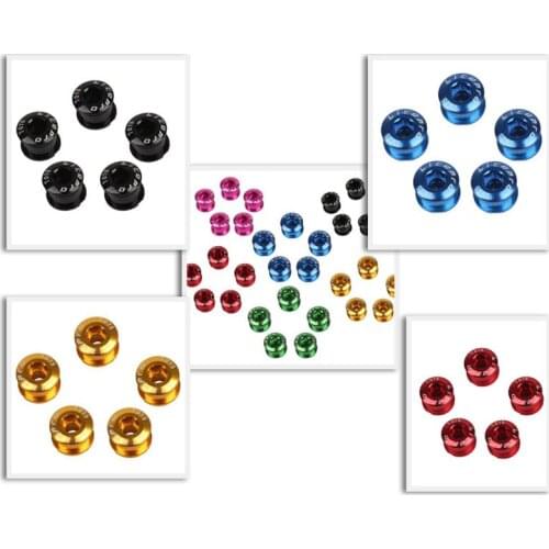 1 Pcs Bike Chainring Bolts 7075 Aluminum Alloy Single Plate Nails Light Color Chain Set Screws Folding Bike Modified Crank Bolt