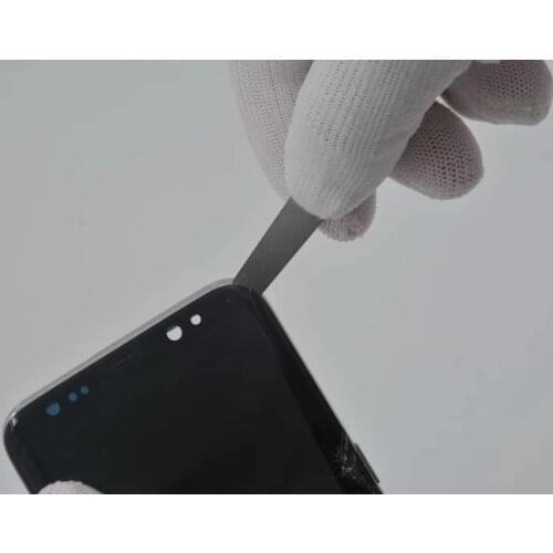 15 slice/set 0.1mm Universal metal opening tool Mobile Phone curved screen disassembler tool for samsung repair