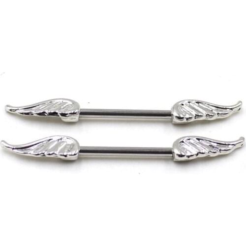 2pcs Nipple Ring Sexy Maple Leaf Leaves Flower Wing Scorpion Mamilo Rings Barbell Body Jewelry Nipple Bar Ring Piercing Women