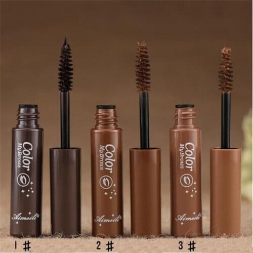 3 Colors Long Lasting Waterproof Eyebrow Mascara Cream Eye Brow Shadow Makeup Beauty Comstic Tools With Brush