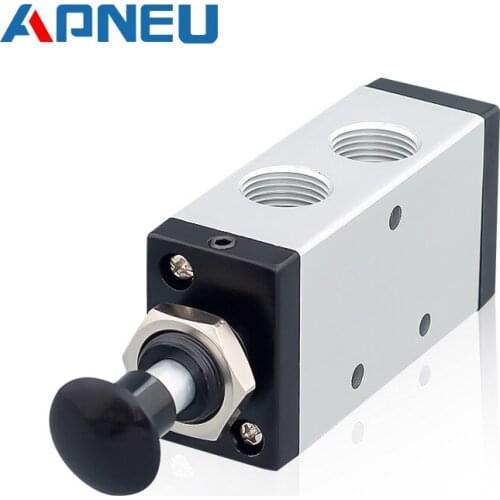 4R210-08 5 Port 2 Pos Hand Lever Operated Control Pneumatic Valve Manual switch valve push connector Muffler 4R310-10