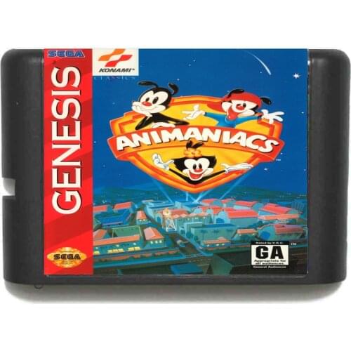 Animaniacs NTSC-USA 16 bit MD Game Card For Sega Mega Drive For Genesis
