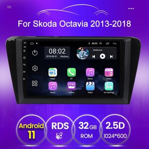 AHD 1024X600 car dvd multimedia player For SKODA Octavia A7 2013 2014 2015 2016 2017 2018 BT WIFI Autoradio 2 din no dvd