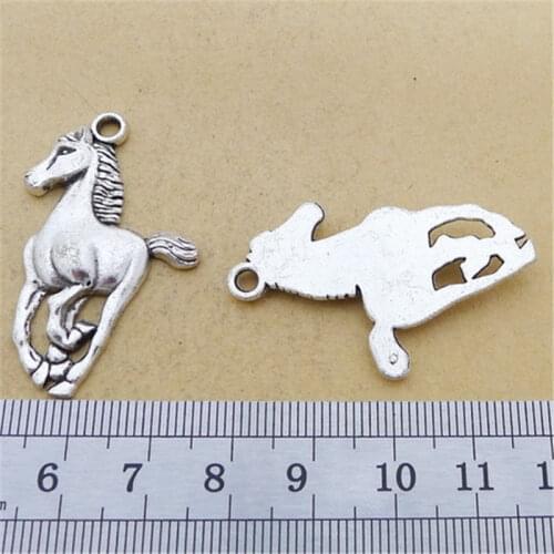 Big Horse Animal Charm Pendants Jewelry Making Finding DIY Bracelet Necklace Earring Accessories Handmade 5pcs