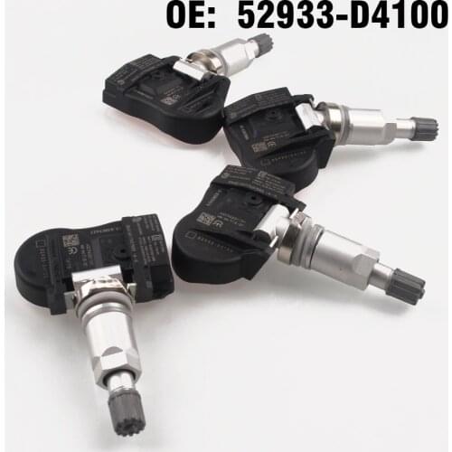 4 PCS Car Tire Pressure Monitor Sensor TPMS 52933-D4100 52933D4100 for KIA HYUNDAI GRANDEUR I30 IONIQ KONA Genesis G90 ELANTRA