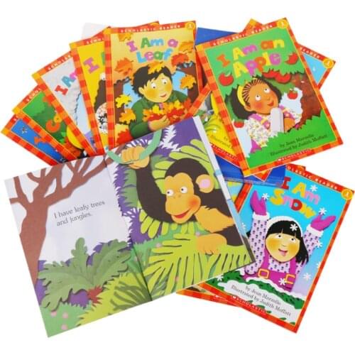 5-12 year Childrens English story book I Am library english picture book help child be reader early education book 10pc/set
